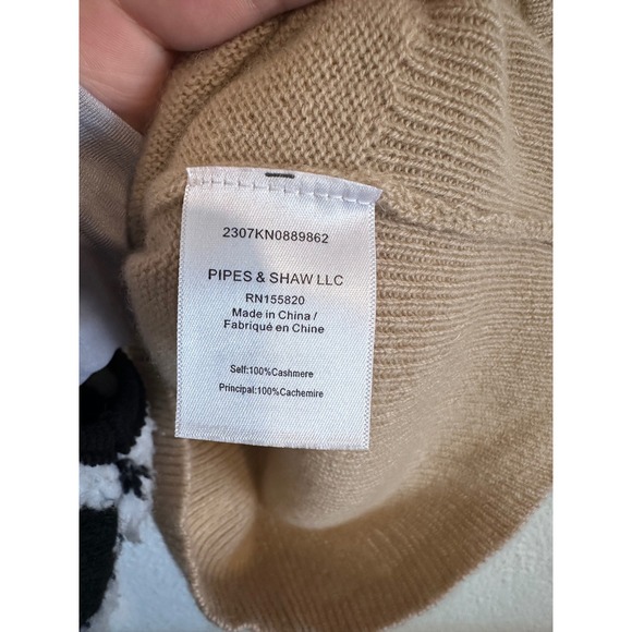 Veronica Beard Cashmere Halter Neck Sweater Tank Camel Tan XS - Picture 7 of 9